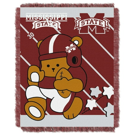 36 x 46 Multi Color Officially Licensed NCAA Fullback Jacquard Woven Baby Throw Blanket
